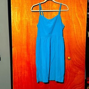 Vibrant Blue Spaghetti Strap Dress